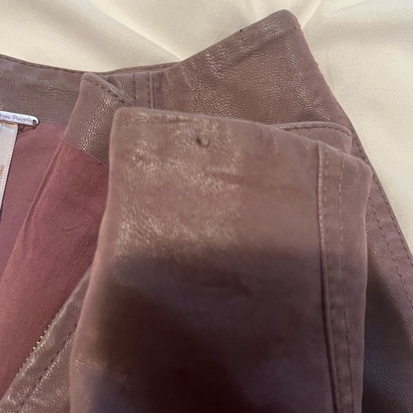 Free People Modern Femme Faux Suede Mini Skirt Taupe Size 0 - Picture 10 of 10